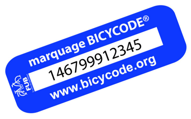 Image montrant le marquage Bicycode