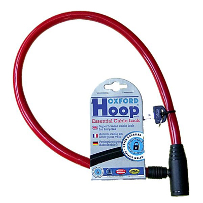 Câble Hoop Cable Lock Red Oxford