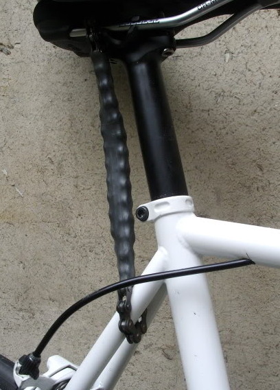 Fabriquer un antivol vélo avec à une chaîne de bicyclette