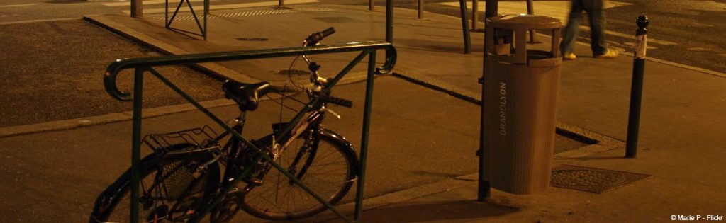 Garer son vélo à Lyon la nuit