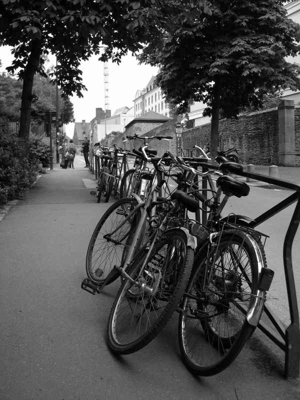 Stationnement dans la rue à Rennes